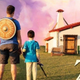 Imagen para el artículo titulado Un padre construye una casa de juegos épica de Breath of the Wild para sus hijos